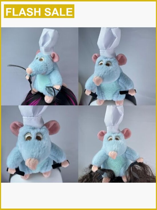 Rat Headband Clip Plush Mouse Ears Costume Prop Funny Adults PP Cotton main image 5